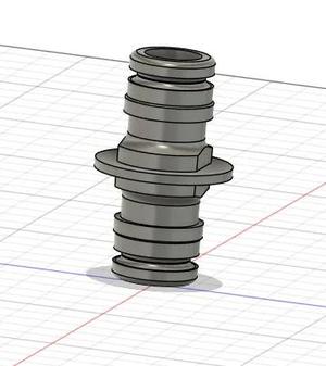 Gardenhose 1" coupler   