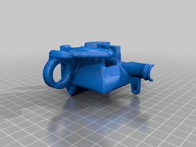 Red Squirrel Microswiss Ender 3 V2-5015 Fan Remix w/ezabl mount