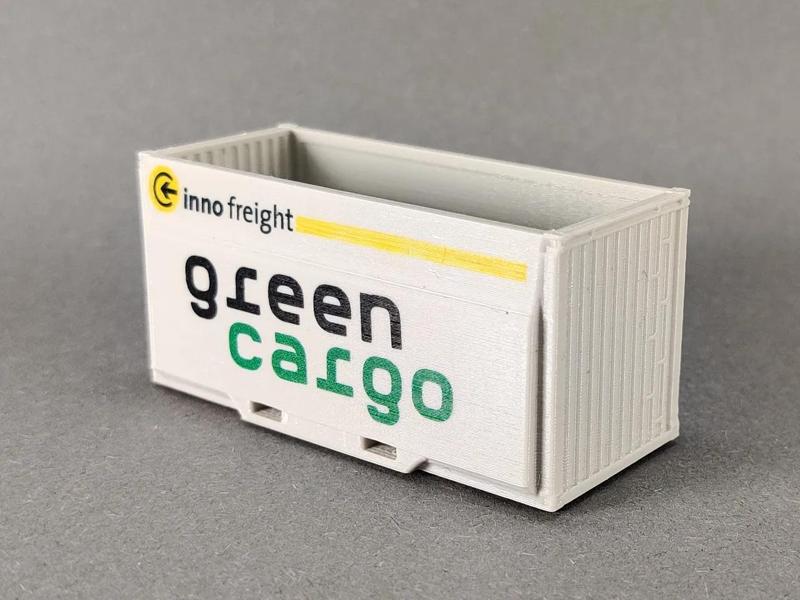 Container for wood chips in H0 scale (1:87)   