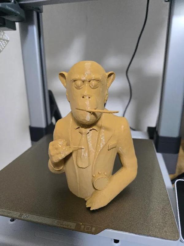 smoking monkey with suit   