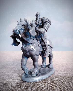 Barbarian Champion on Horseback