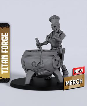 Zombie Cook - With Free Dragon Warhammer - 5e DnD Inspired for RPG and Wargamers