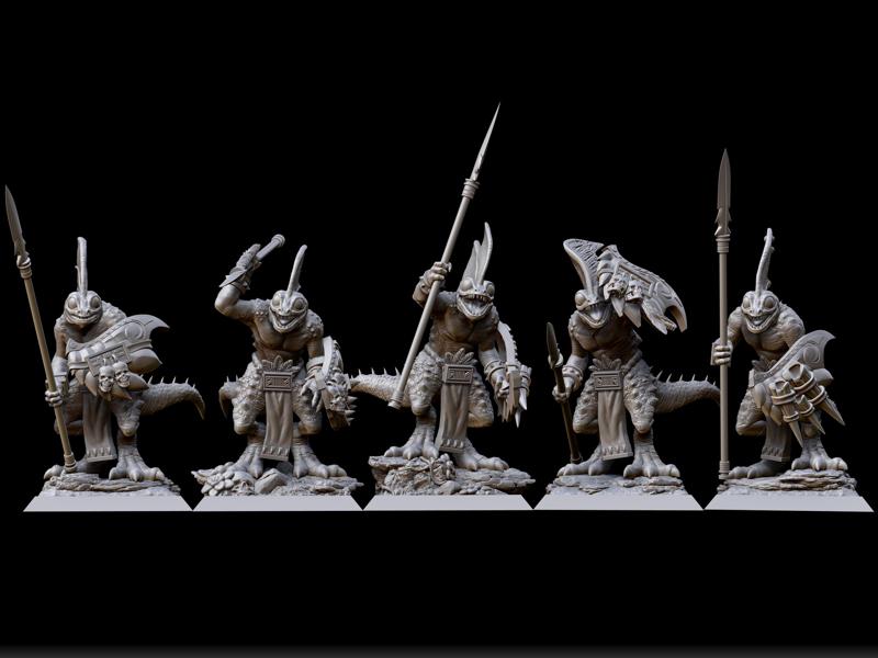 SKINK HUNTERS WITH SPEAR