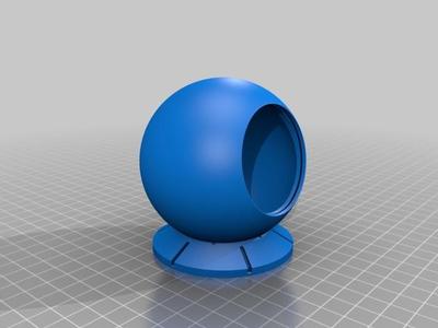 Spherical Storage or Display Box Print in Place Remix