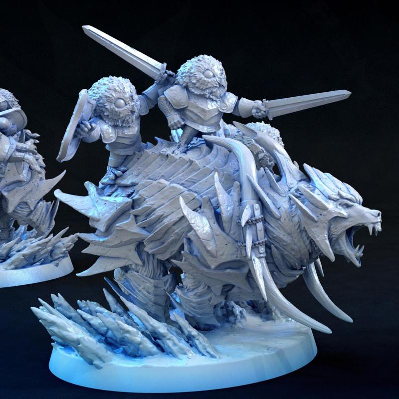 Imperium Polar Bear (Trio of snow owl riders)