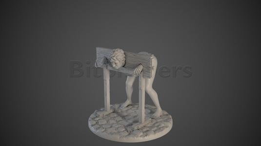 Slave Girl 02 on Pillory