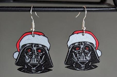 Star Wars "Darth Vader Santa" Earrings