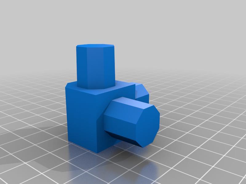 1/2" PVC pipe connector, 3 way, Single object