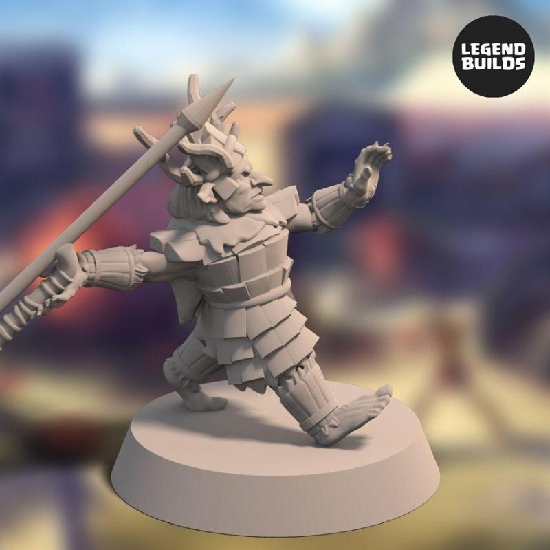 The Nikta Goblins - Gram Tribe - Pose 3 - 3D printable miniature - STL file