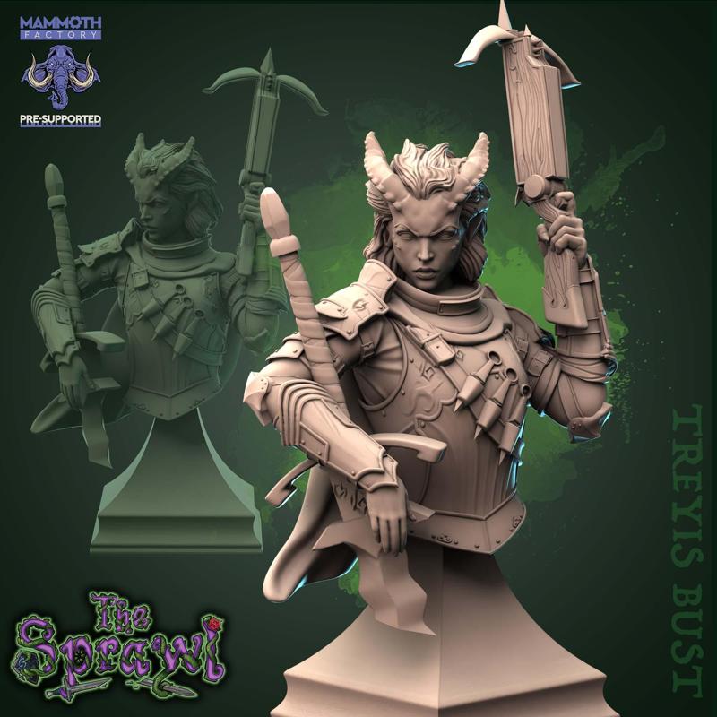 Treiys, Obsidian Knight - BUST