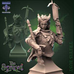 Treiys, Obsidian Knight - BUST
