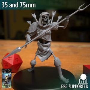 Draugr Undead Skeleton Fighter Warrior Spearman
