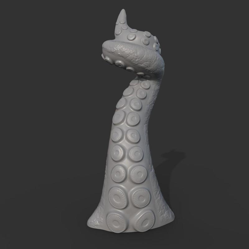 Octopus tentacle candlestick