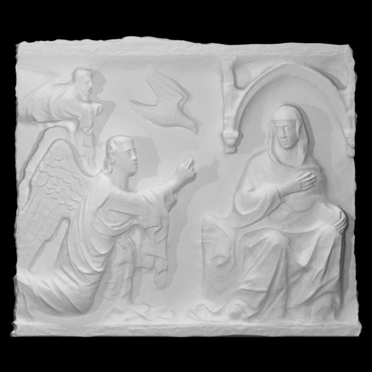Relief depicting The Annunciation