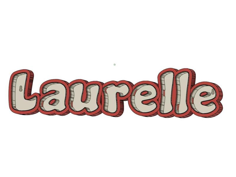 LED Name Lamp Laurelle