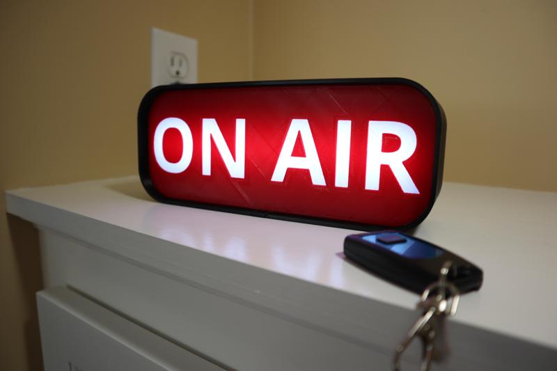Remote ON AIR Light-Up Sign