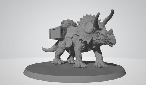 Triceratops for resin printers 