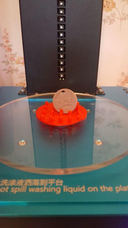 Support for a resin workpiece