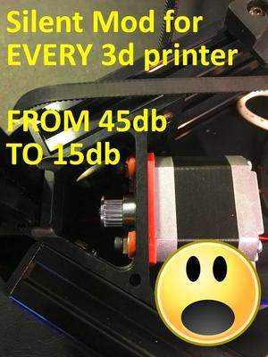 Silent Mod for EVERY 3d Printer !MUST HAVE! (nema damper)