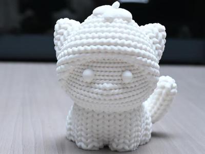 Knit Strawberry Cat