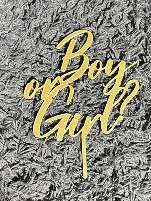 Boy or Girl Cake Topper