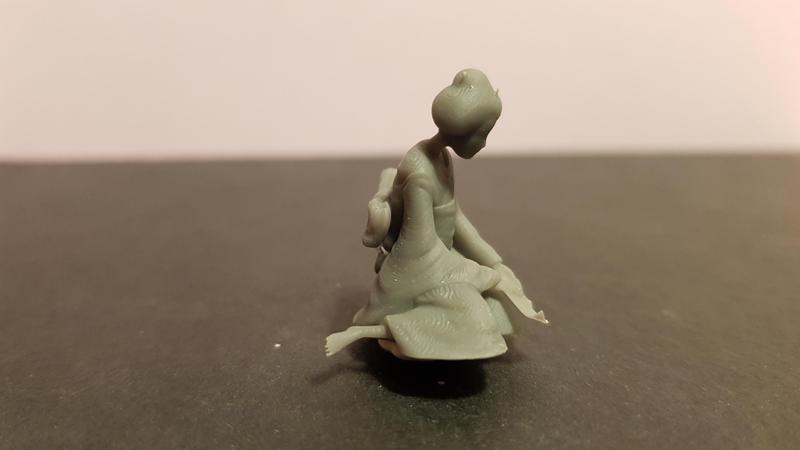 Sad Geisha 3D Sculpture