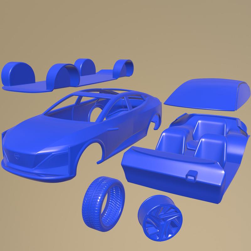 Nissan IMs concept 2019 PRINTABLE CAR IN SEPARATE PARTS