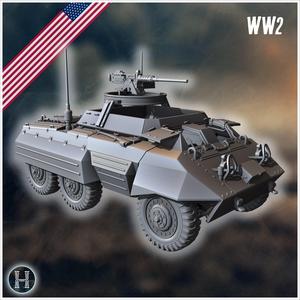 M20 armored utility car - USA US Army Western Front Normandy Africa Bulge WWII D-Day