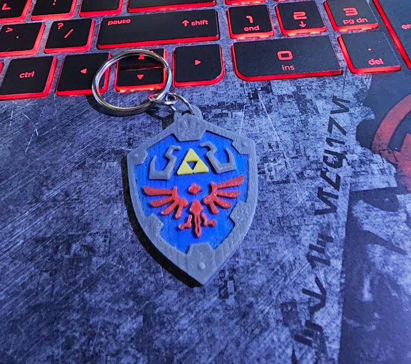 Zelda Shield Keychain