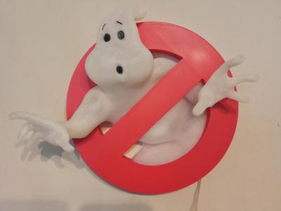 3D logo Ghostbusters Hollow for LED light box