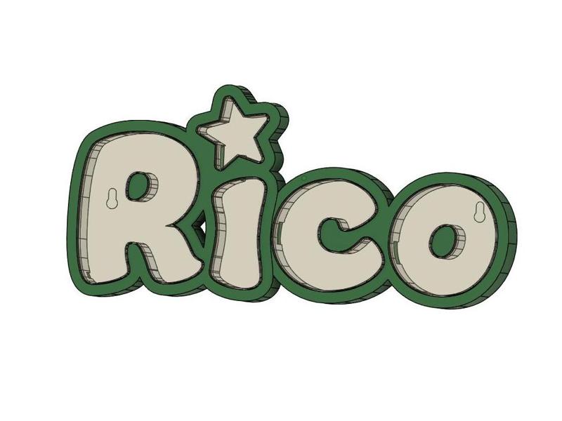 LED Name Lamp Rico