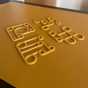 Geometric Designer Drinks Coasters