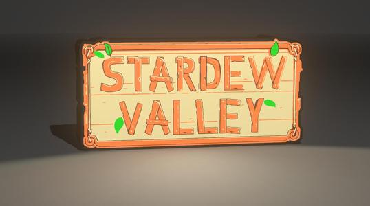 Logo Stardew Valley - Lampara Lightbox