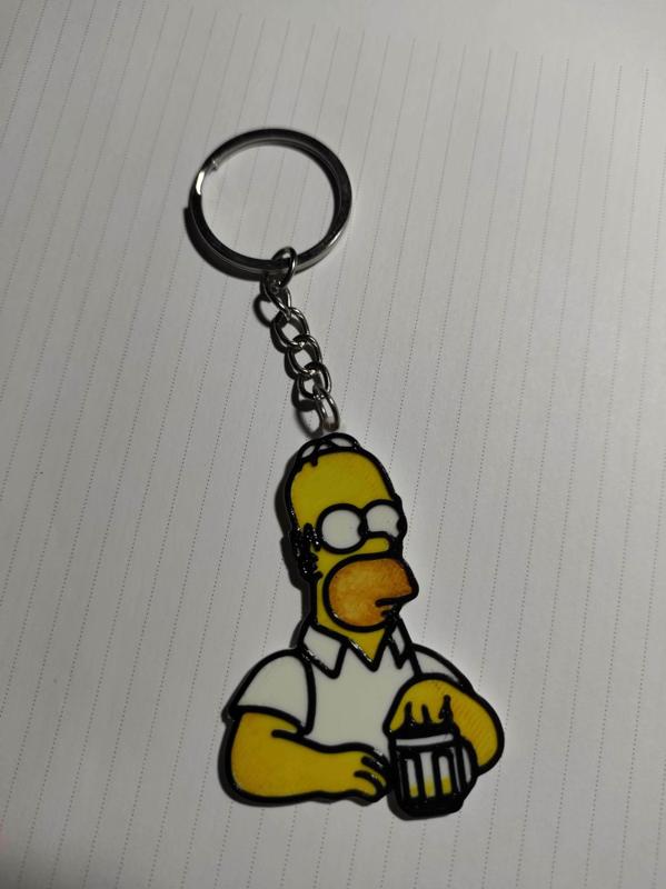key chain Homer with beer