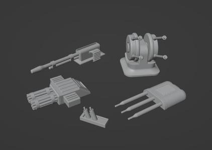 Gaslands Machinegun Seven Set