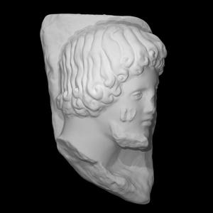 Fragment head of a man
