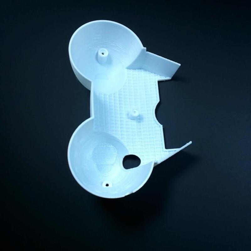 The lower part of the motorcycle dashboard housing