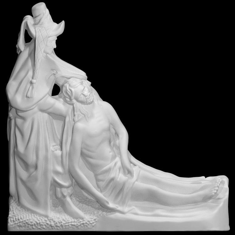 Christ and Joseph of Arimathea From a Lamentation