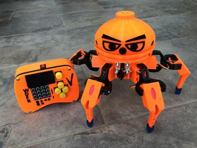 Vorpal Hexapod remix of controller base and battery door