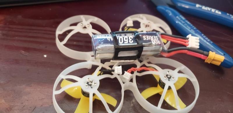 2s Battery holder for the v1 & 2 Mobula7 frame.