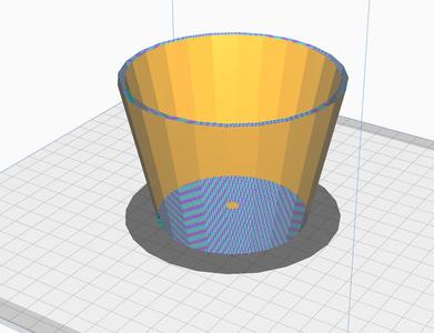 Low-Poly Planter with Drainage Hole – 70mm Height