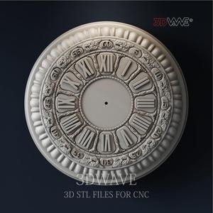 WALL CLOCK 3d stl files for CNC