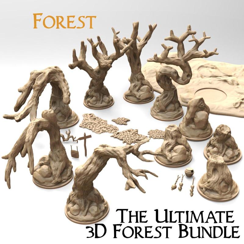 The ultimate 3d forest bundle for wargame