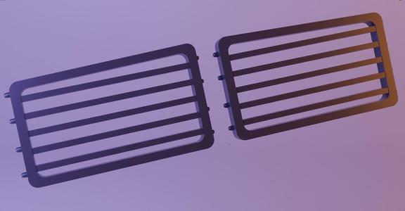 Civic EK centre bezel vent inserts "Linear"