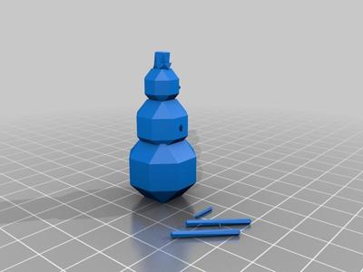 Low-Polygon Snowman!