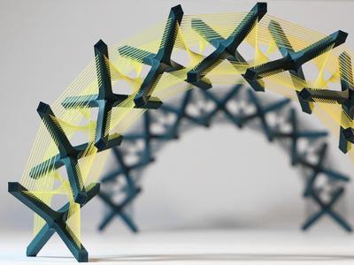 Tensegrity arc