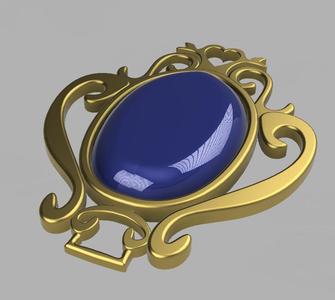 Peach cosplay decor brooch