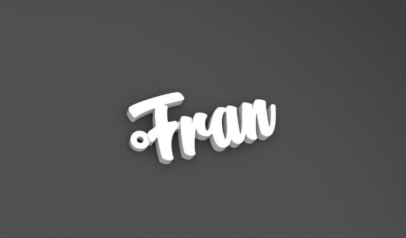 Fran Name Key Ring