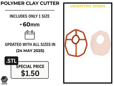 Polymer Clay Cutter STL | 3D Print File | One Size Only