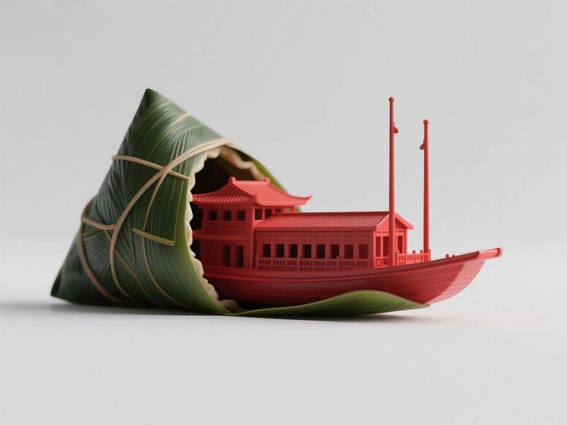 Dragon Boat Festival Zongzi Jiaxing Red Boat Print-in-Place suitable for a1mini